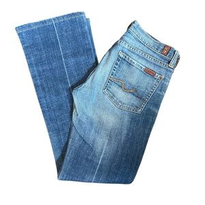 7 For All Mankind Blue Boot Cut Jeans Size 26